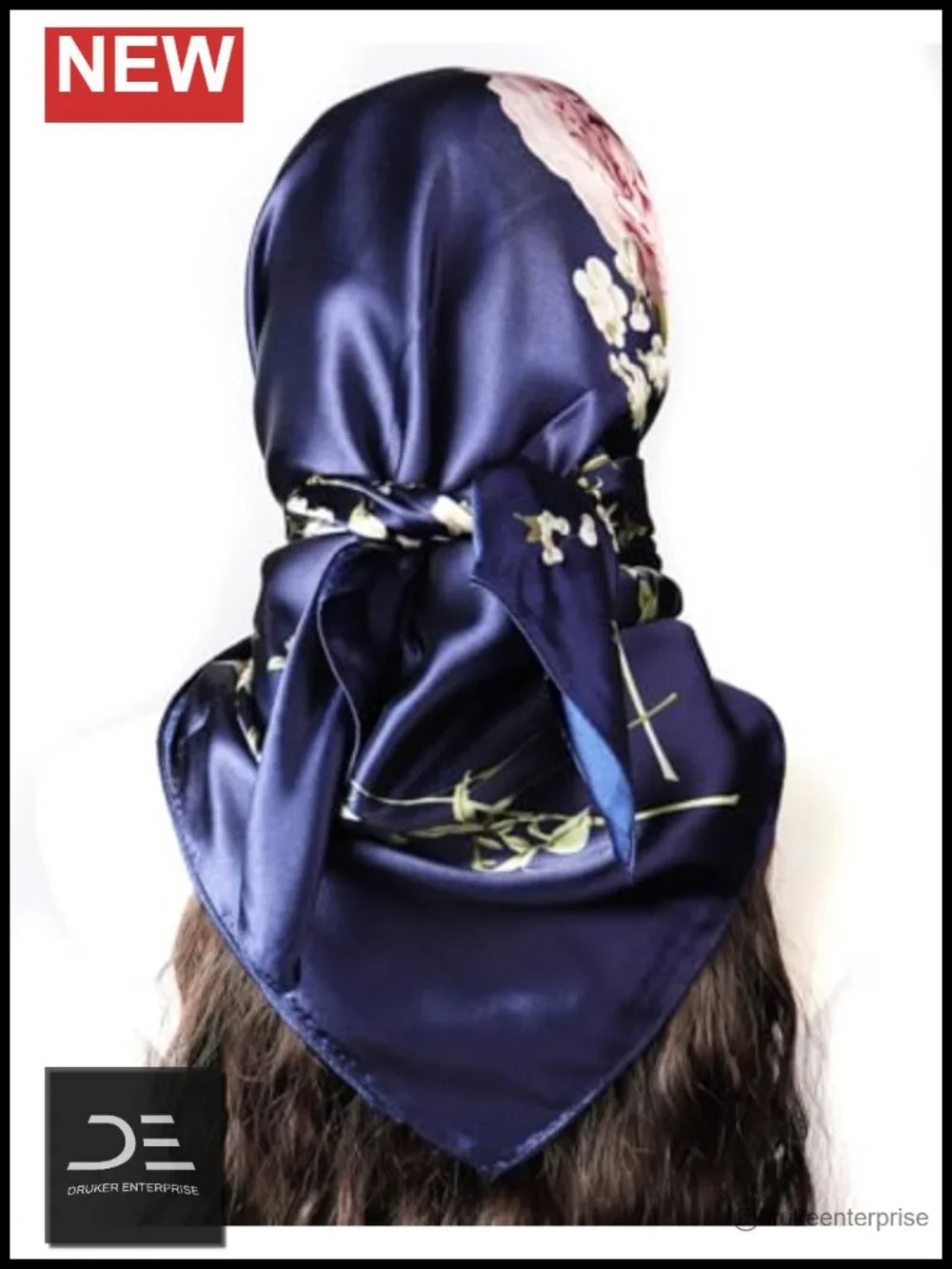 Satin Hair Scarves for Women, Silk Like, 35x35 in, 4 Pack, Head Scarf & Neck